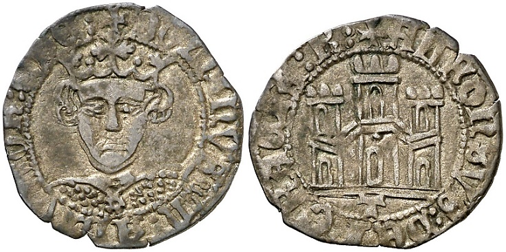 Tipo 12. Medio Quarto de busto de rey de frente - Imagen 30