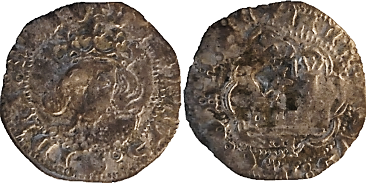 Tipo 12. Medio Quarto de busto de rey de frente - Imagen 7