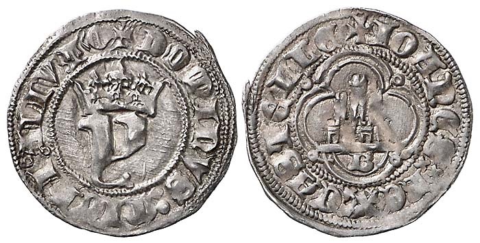 Tipo 12. Medio Real de plata con letra Y coronada - Imagen 1