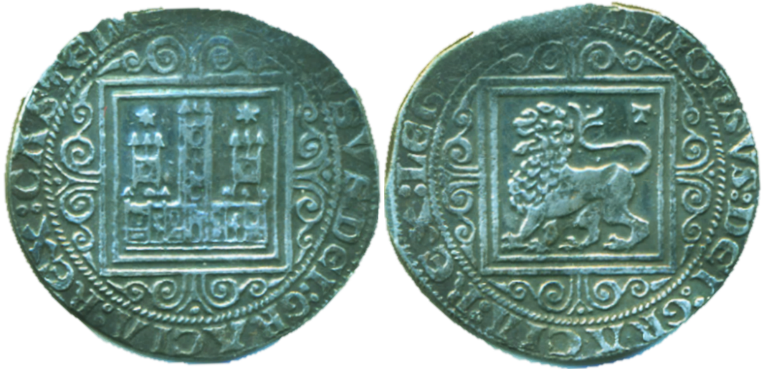 Tipo 12. Primera “Moneda de Plata” Alfonsí de castillo y león encuadrados - Imagen 5