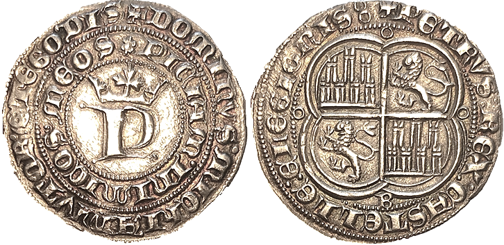 Tipo 12. Real de Anagrama del rey Pedro - Imagen 1