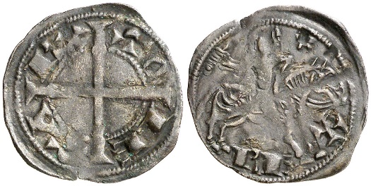 Tipo 13. Dinero del Caballero Rey de Toledo - Imagen 1