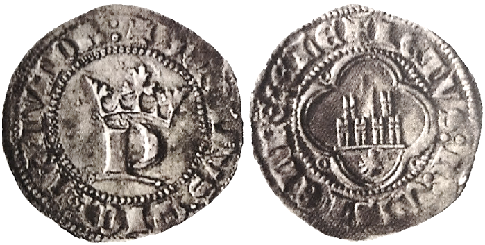Tipo 13. Medio Real de Anagrama del rey Pedro - Imagen 48