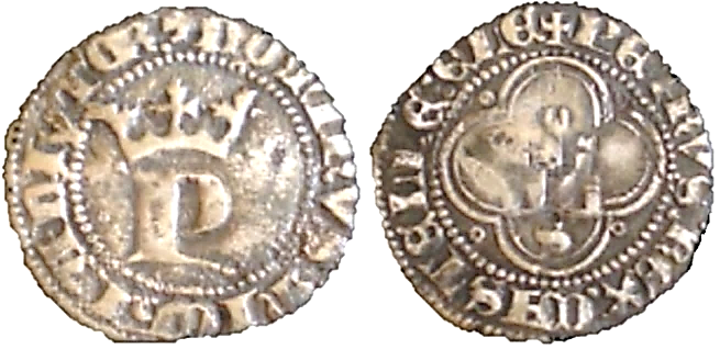 Tipo 13. Medio Real de Anagrama del rey Pedro - Imagen 61