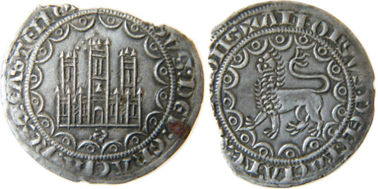 Tipo 13. Primera “Moneda de Plata” Alfonsí de castillo y león en medios compases - Imagen 5