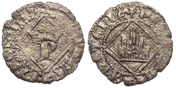 Tipo 14. Dinero de Anagrama en losange del rey Pedro - Imagen 14