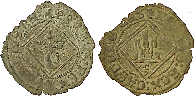 Tipo 14. Dinero de Anagrama en losange del rey Pedro - Imagen 3