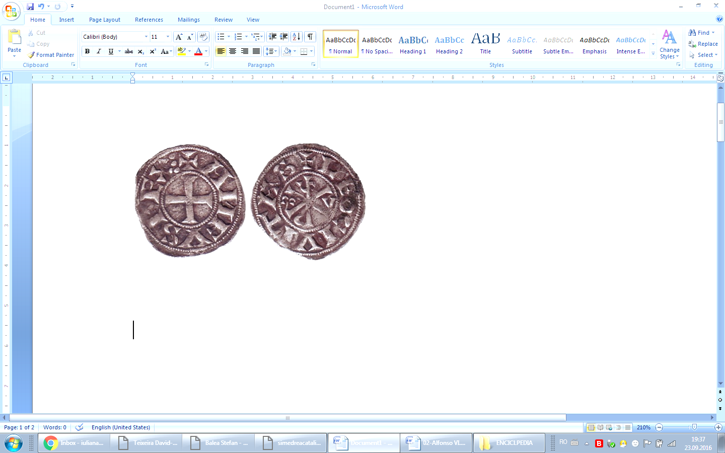 Tipo 14. Dinero de Crismón del taller de León, con lema “Leo Civitas” - Imagen 1