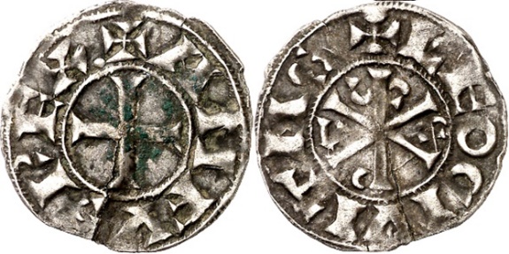 Tipo 14. Dinero de Crismón del taller de León, con lema “Leo Civitas” - Imagen 13