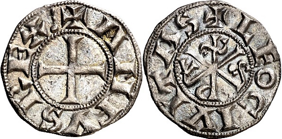 Tipo 14. Dinero de Crismón del taller de León, con lema “Leo Civitas” - Imagen 19