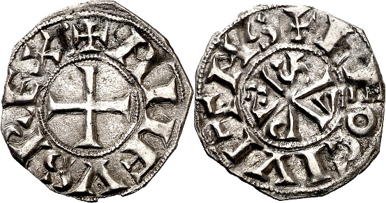 Tipo 14. Dinero de Crismón del taller de León, con lema “Leo Civitas” - Imagen 2