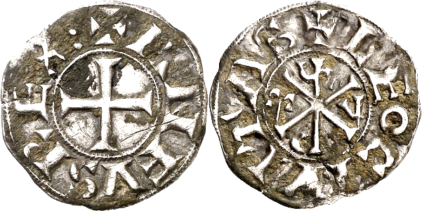 Tipo 14. Dinero de Crismón del taller de León, con lema “Leo Civitas” - Imagen 6