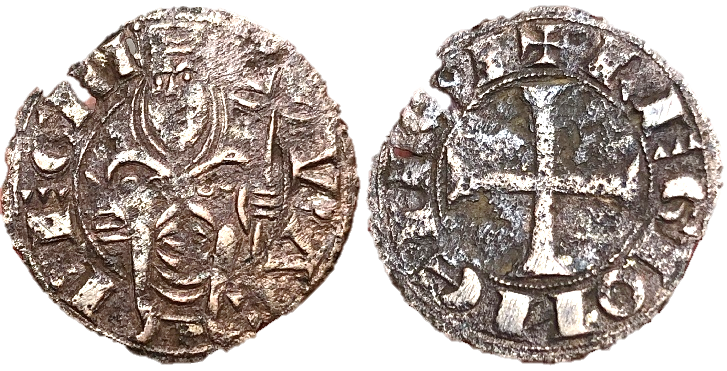 Tipo 14. Dinero de la Reina Urraca en trono - Imagen 4