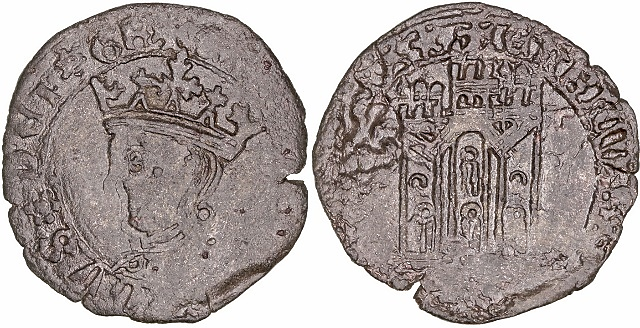 Tipo 14. Dinero de vellón del Ordenamiento de Aranda de Duero 1461 - Imagen 11