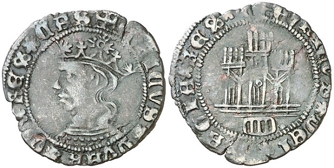 Tipo 14. Dinero de vellón del Ordenamiento de Aranda de Duero 1461 - Imagen 28