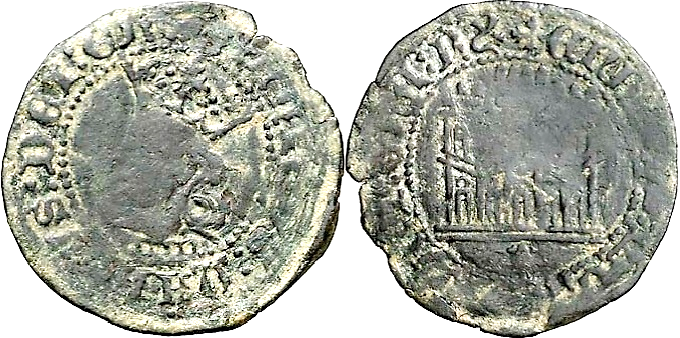 Tipo 14. Dinero de vellón del Ordenamiento de Aranda de Duero 1461 - Imagen 48