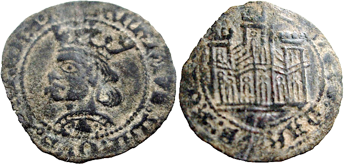 Tipo 14. Dinero de vellón del Ordenamiento de Aranda de Duero 1461 - Imagen 49