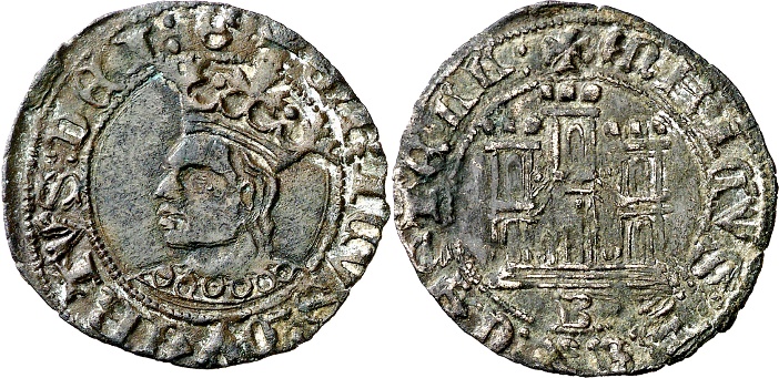 Tipo 14. Dinero de vellón del Ordenamiento de Aranda de Duero 1461 - Imagen 5