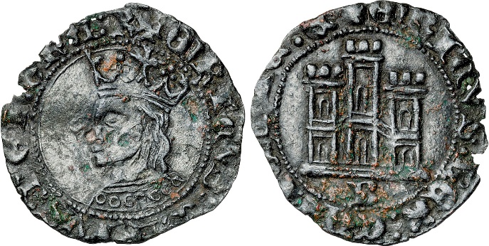 Tipo 14. Dinero de vellón del Ordenamiento de Aranda de Duero 1461 - Imagen 6
