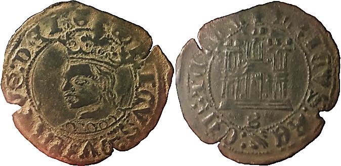 Tipo 14. Dinero de vellón del Ordenamiento de Aranda de Duero 1461 - Imagen 7