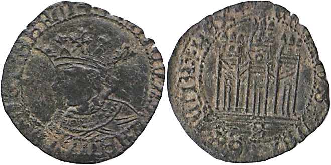 Tipo 14. Dinero de vellón del Ordenamiento de Aranda de Duero 1461 - Imagen 9