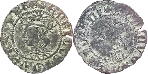 Tipo 15. Medio Dinero de vellón del Ordenamiento de Aranda de Duero de 1461 - Imagen 11