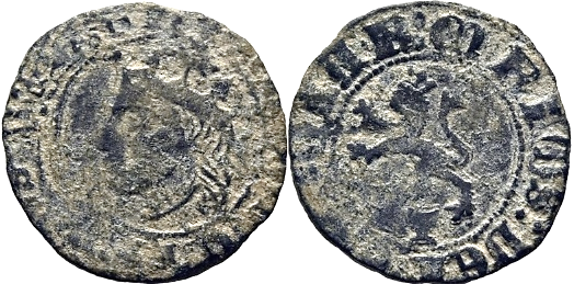 Tipo 15. Medio Dinero de vellón del Ordenamiento de Aranda de Duero de 1461 - Imagen 13