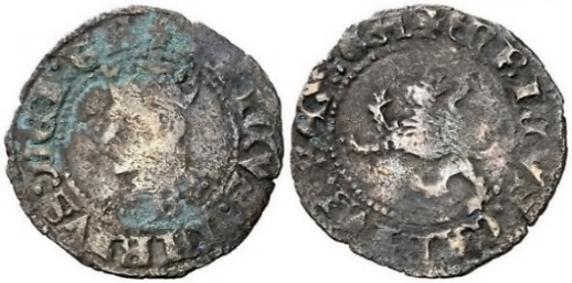 Tipo 15. Medio Dinero de vellón del Ordenamiento de Aranda de Duero de 1461 - Imagen 2