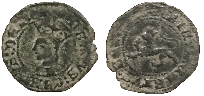 Tipo 15. Medio Dinero de vellón del Ordenamiento de Aranda de Duero de 1461 - Imagen 4