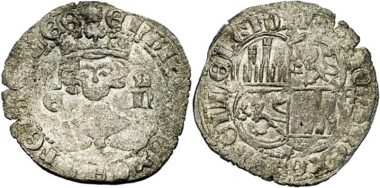 Tipo 15. Real de vellón con busto de rey de frente - Imagen 56