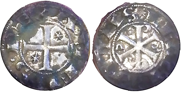 Tipo 16. Dinero de Crismón del taller de León con estrellas en los cuarteles - Imagen 4