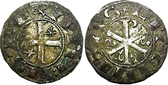 Tipo 16. Dinero de Crismón del taller de León con estrellas en los cuarteles - Imagen 5