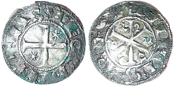 Tipo 16. Dinero de Crismón del taller de León con estrellas en los cuarteles - Imagen 8