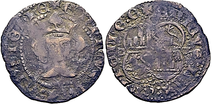 Tipo 16. Medio Real de vellón con busto de rey de frente - Imagen 4