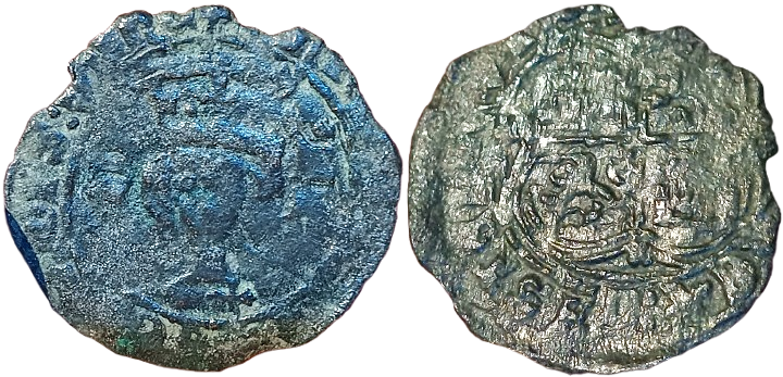 Tipo 16. Medio Real de vellón con busto de rey de frente - Imagen 6