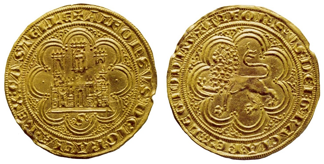 Tipo 16. Segundo Maravedí Alfonsí de Oro - Imagen 1