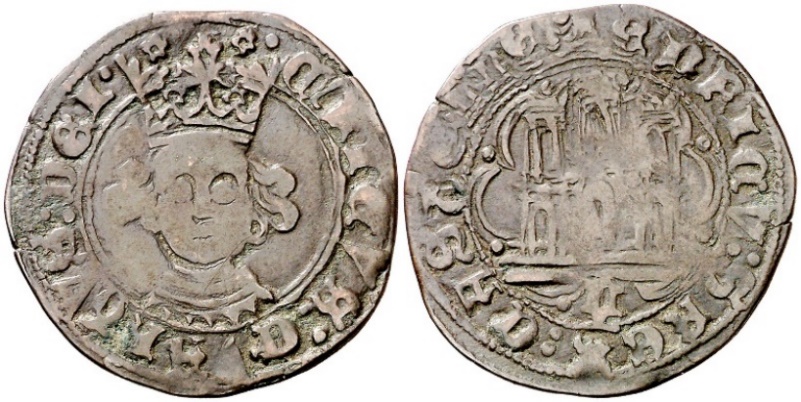 Tipo 16A. Cuarto de Busto de frente del Ordenamiento de Aranda de Duero de 1461 (1) - Imagen 129