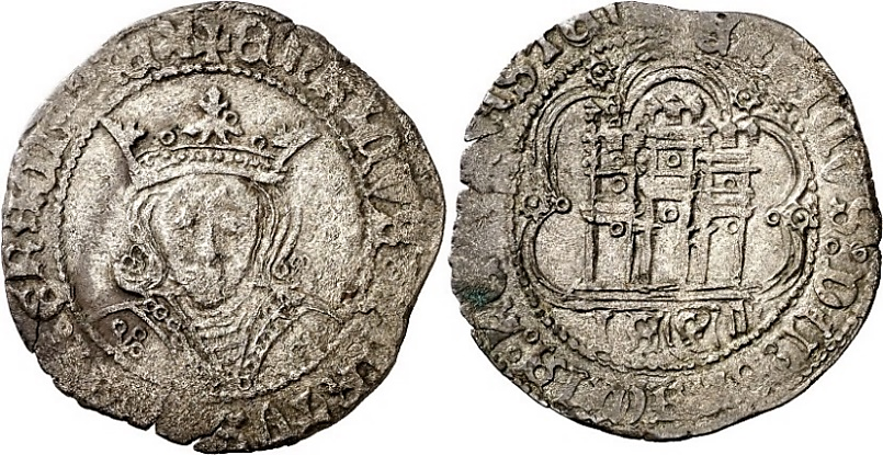 Tipo 16A. Cuarto de Busto de frente del Ordenamiento de Aranda de Duero de 1461 (1) - Imagen 137