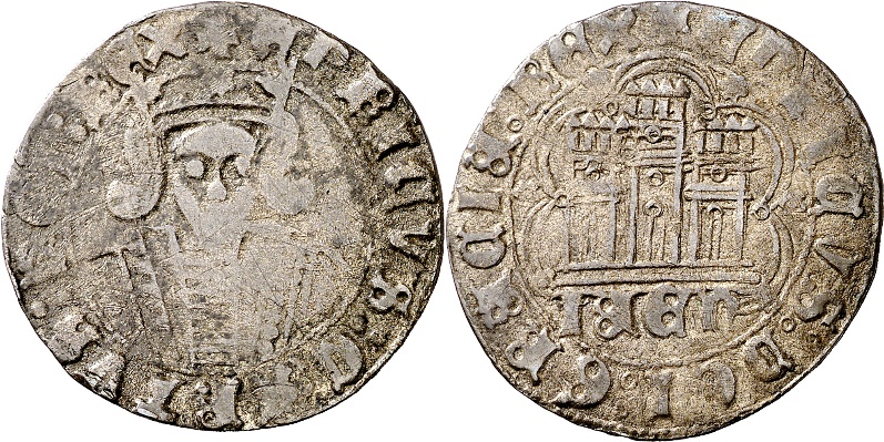 Tipo 16A. Cuarto de Busto de frente del Ordenamiento de Aranda de Duero de 1461 (1) - Imagen 148