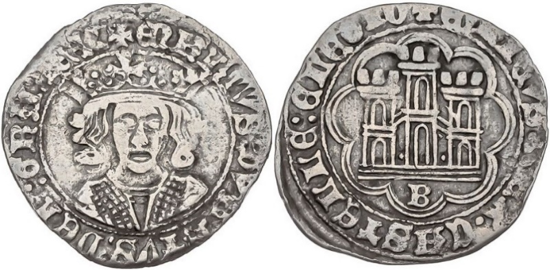 Tipo 16A. Cuarto de Busto de frente del Ordenamiento de Aranda de Duero de 1461 (1) - Imagen 43