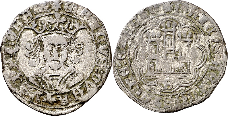 Tipo 16A. Cuarto de Busto de frente del Ordenamiento de Aranda de Duero de 1461 (1) - Imagen 50