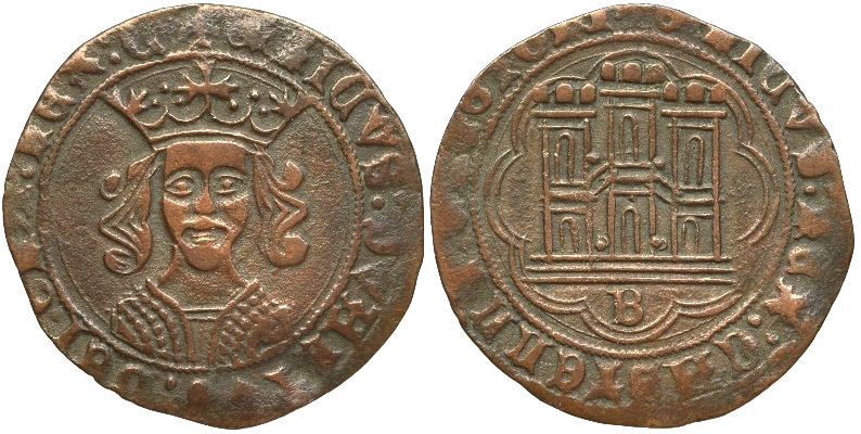 Tipo 16A. Cuarto de Busto de frente del Ordenamiento de Aranda de Duero de 1461 (1) - Imagen 51