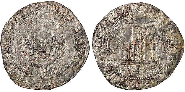 Tipo 16A. Cuarto de Busto de frente del Ordenamiento de Aranda de Duero de 1461 (1) - Imagen 55