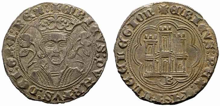 Tipo 16A. Cuarto de Busto de frente del Ordenamiento de Aranda de Duero de 1461 (1) - Imagen 68