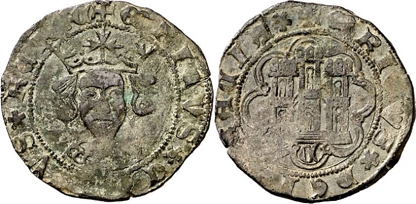 Tipo 16A. Cuarto de Busto de frente del Ordenamiento de Aranda de Duero de 1461 (1) - Imagen 99