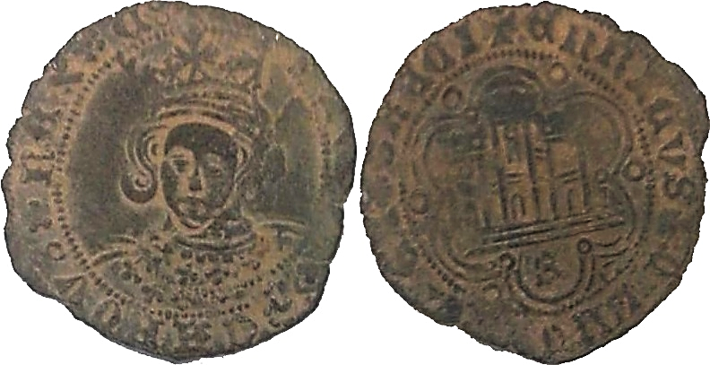 Tipo 16B. Cuarto de Busto de frente del Ordenamiento de Aranda de Duero de 1461 (2) - Imagen 102