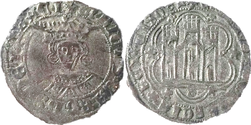 Tipo 16B. Cuarto de Busto de frente del Ordenamiento de Aranda de Duero de 1461 (2) - Imagen 104