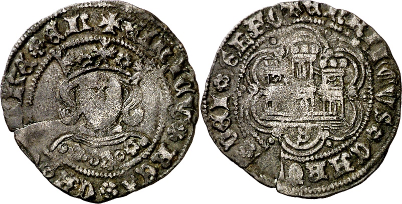 Tipo 16B. Cuarto de Busto de frente del Ordenamiento de Aranda de Duero de 1461 (2) - Imagen 106