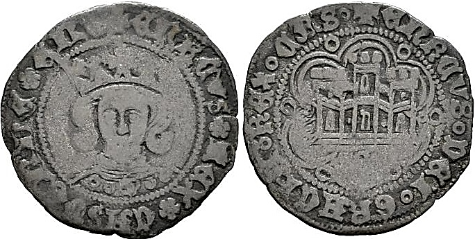 Tipo 16B. Cuarto de Busto de frente del Ordenamiento de Aranda de Duero de 1461 (2) - Imagen 107