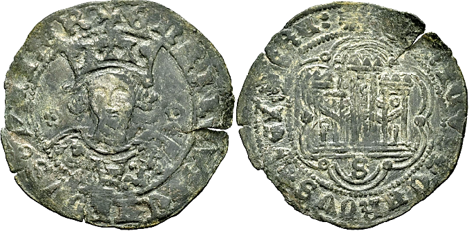 Tipo 16B. Cuarto de Busto de frente del Ordenamiento de Aranda de Duero de 1461 (2) - Imagen 114